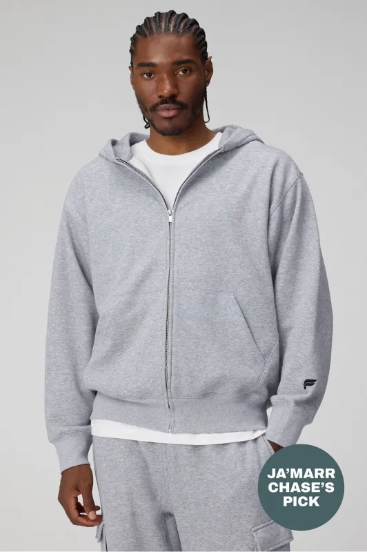 The Go-To Full Zip Hoodie (Oversized) made by Fabletics