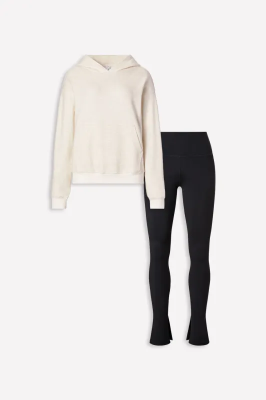 Cozy Fleece Hoodie + Define Split Hem Pant 2-Piece Outfit sold by Fabletics