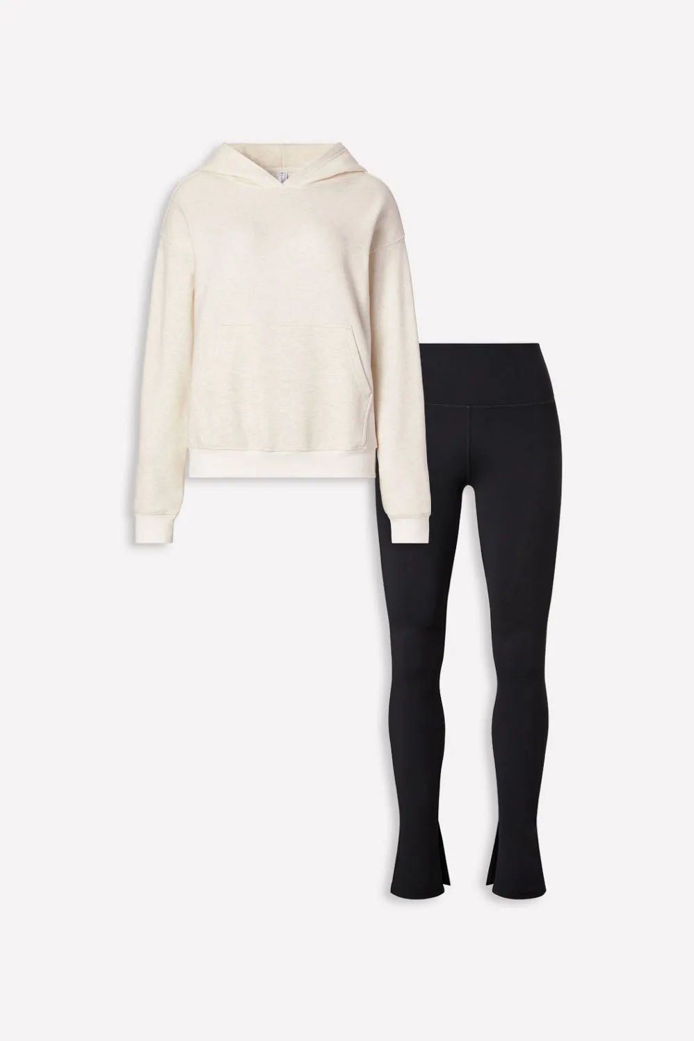 Cozy Fleece Hoodie + Define Split Hem Pant 2-Piece Outfit sold by Fabletics