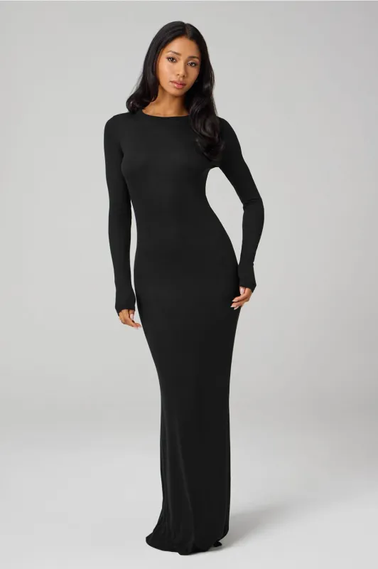 Soft Rib Long Sleeve Maxi Dress sold by Fabletics