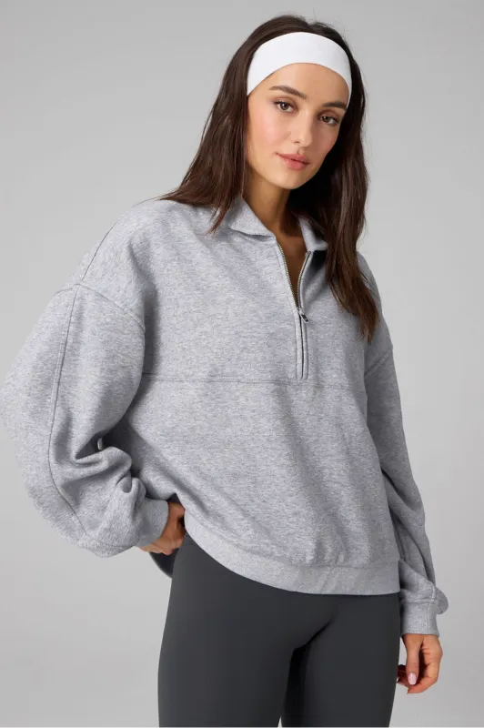 Cozy Fleece Relaxed Half Zip sold by Fabletics