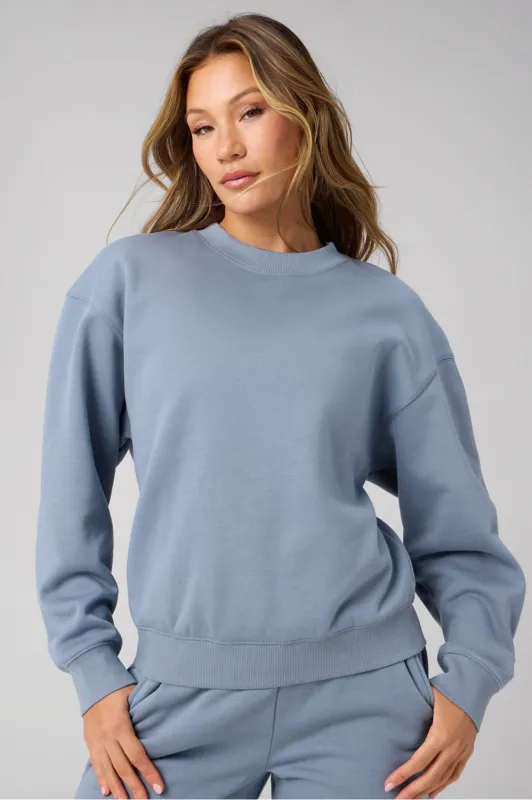 Cozy Fleece Crew Neck Sweatshirt made by Fabletics