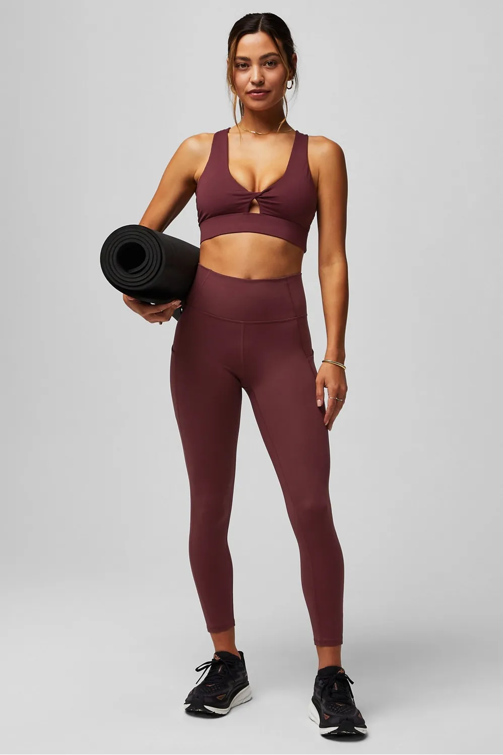 Oasis Sports Bra + High-Waisted Legging 2-Piece Outfit sold by Fabletics