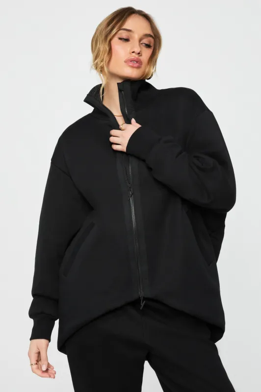 Oversized Fleece Cocoon Jacket sold by Fabletics