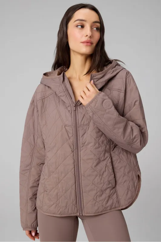 Daydreamer+ Hooded Quilted Jacket sold by Fabletics