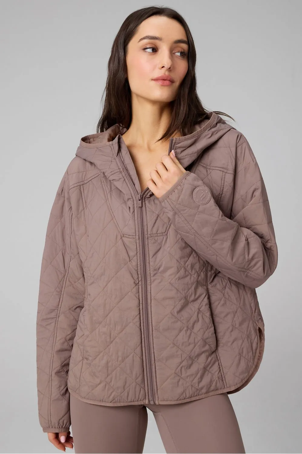 Daydreamer+ Hooded Quilted Jacket sold by Fabletics