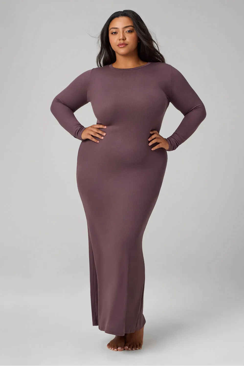 Soft Rib Long Sleeve Maxi Dress sold by Fabletics