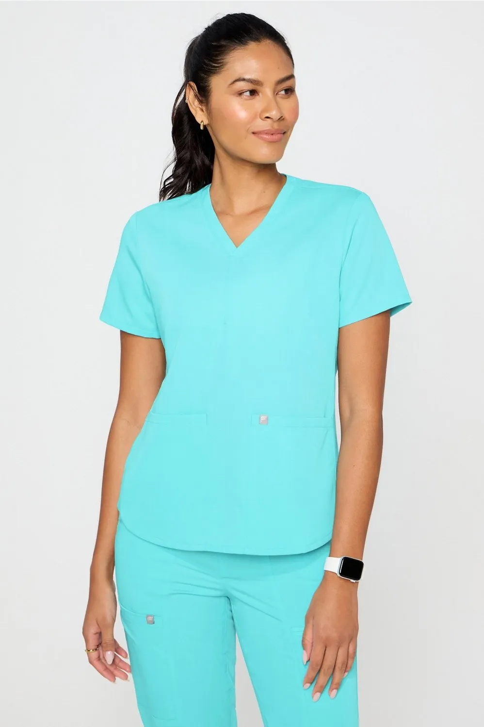 Method 2-Pocket Scrub Top (Petite Fit) sold by Fabletics