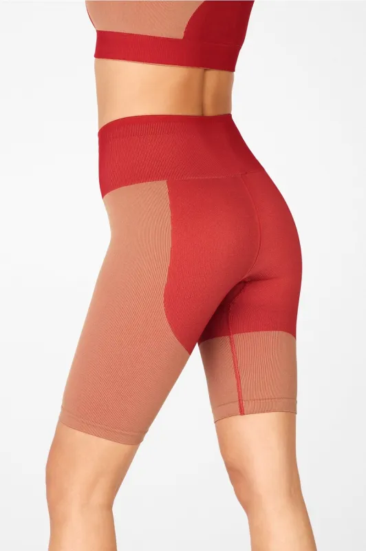 Seamless High-Waisted Block Short sold by Fabletics