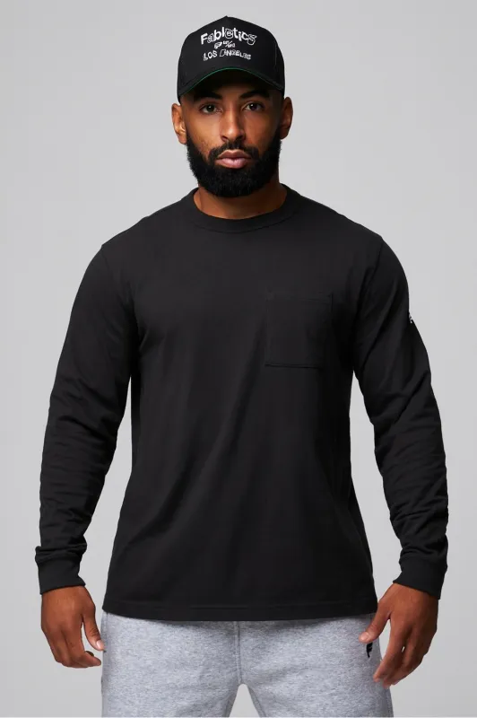 The R&R Long Sleeve Pocket Tee sold by Fabletics