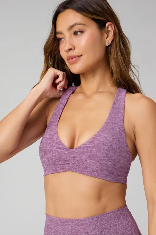 HeatherFlex Ruched Bra sold by Fabletics