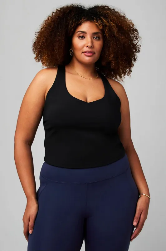 Anywhere Cropped Built-In Bra Tank sold by Fabletics