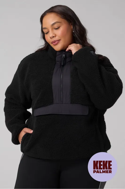 Teddy Half-Zip Pullover sold by Fabletics