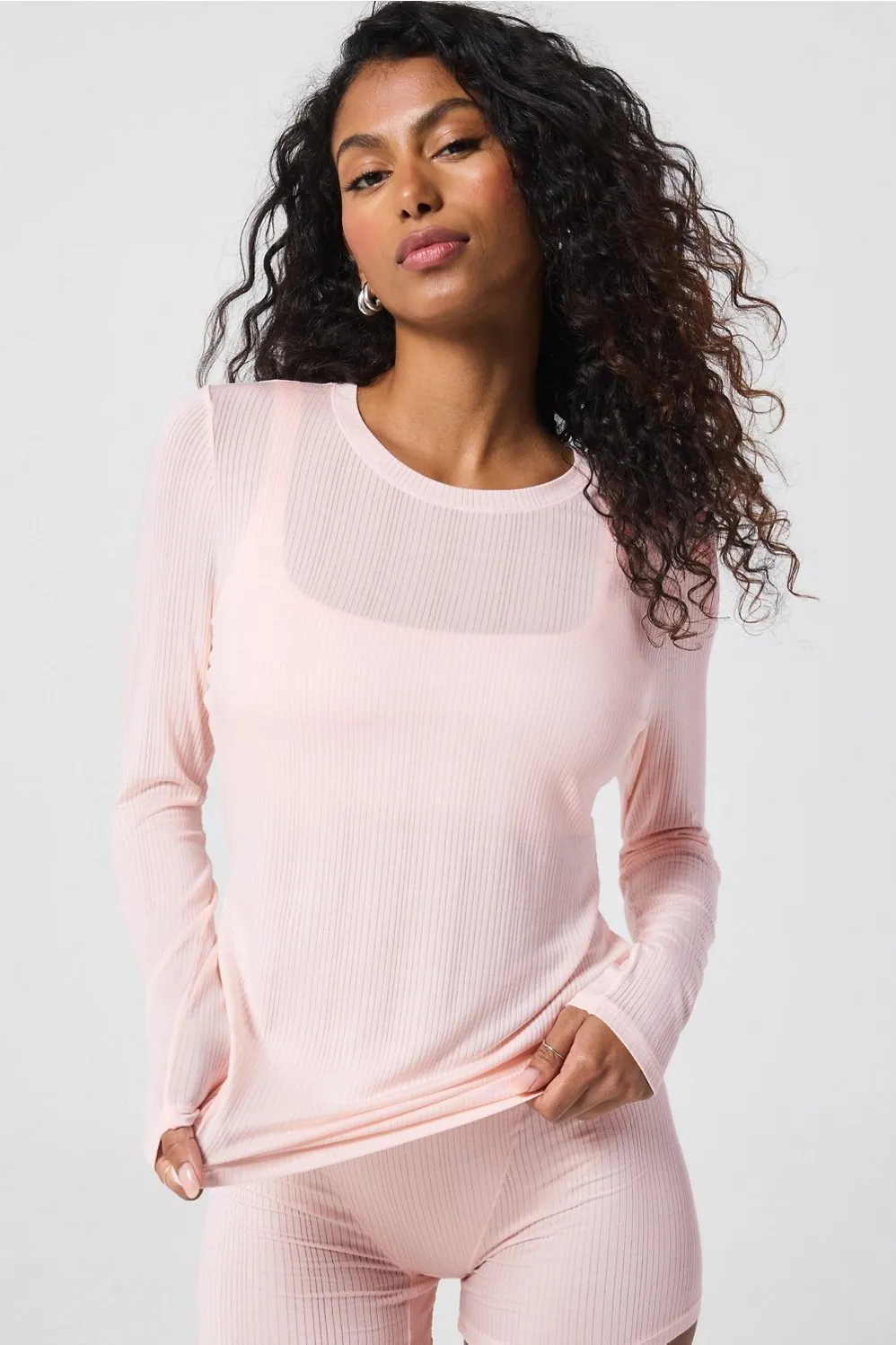Luxe360 Rib Long-Sleeve Top sold by Fabletics