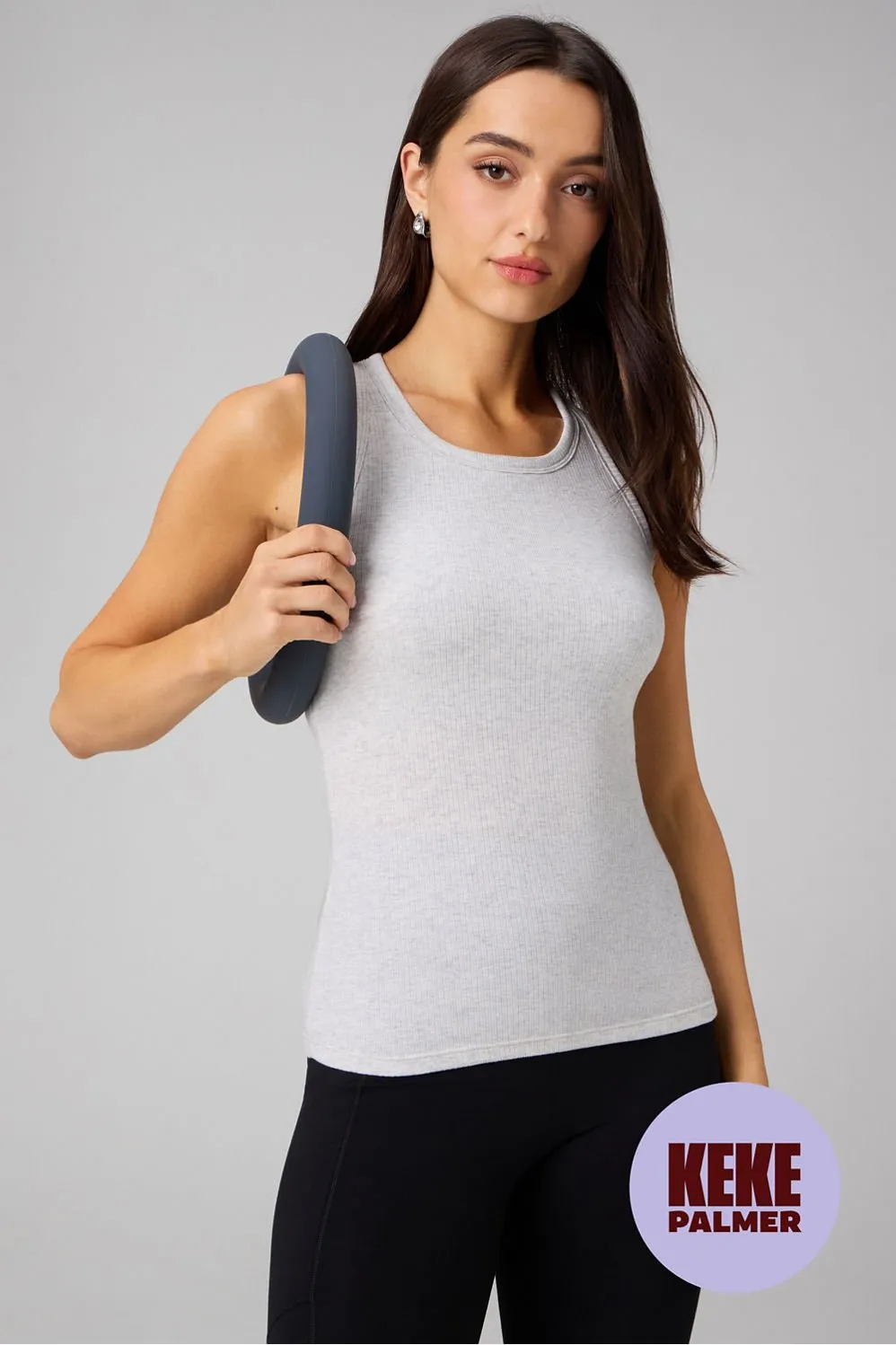 Modal Rib High Neck Built-In Bra Tank sold by Fabletics