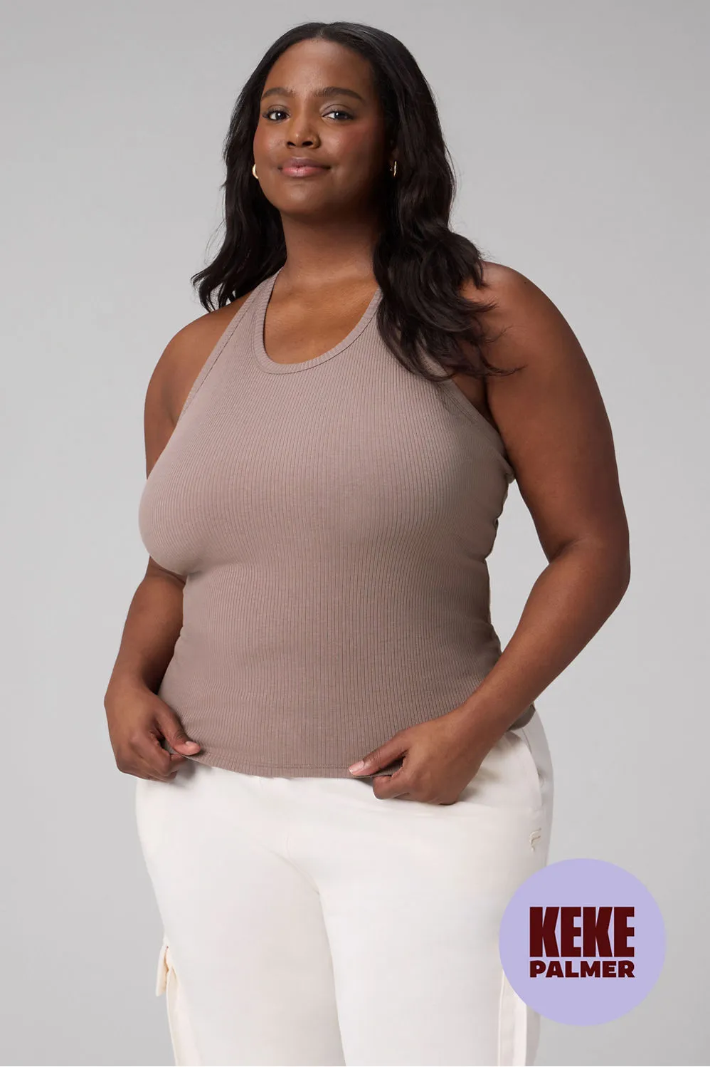 Modal Rib High Neck Built-In Bra Tank sold by Fabletics