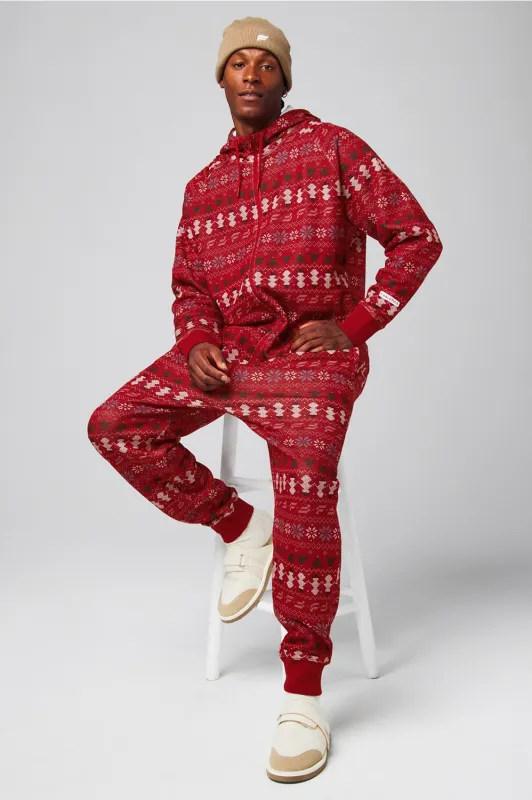 The Go-To Fleece Hooded Onesie sold by Fabletics