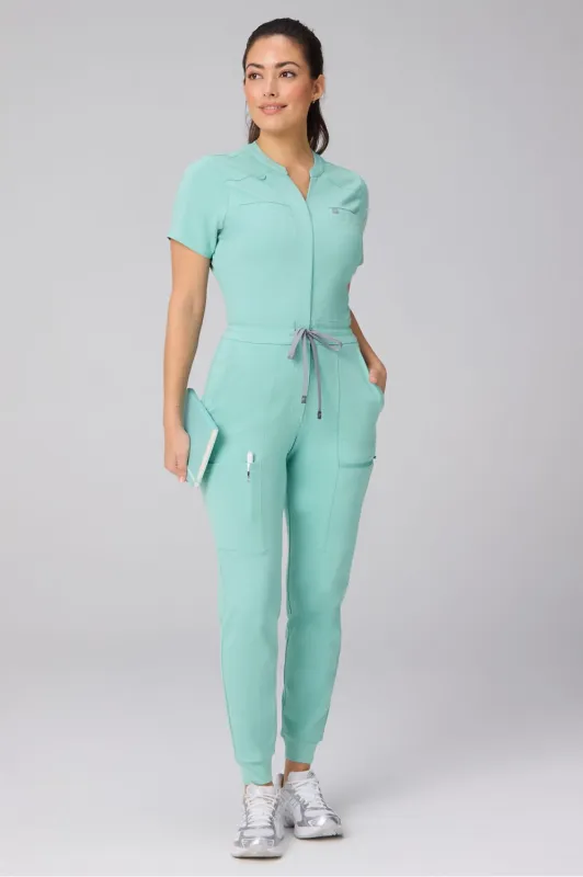 StretchTech™ Empower Scrub Jumpsuit sold by Fabletics