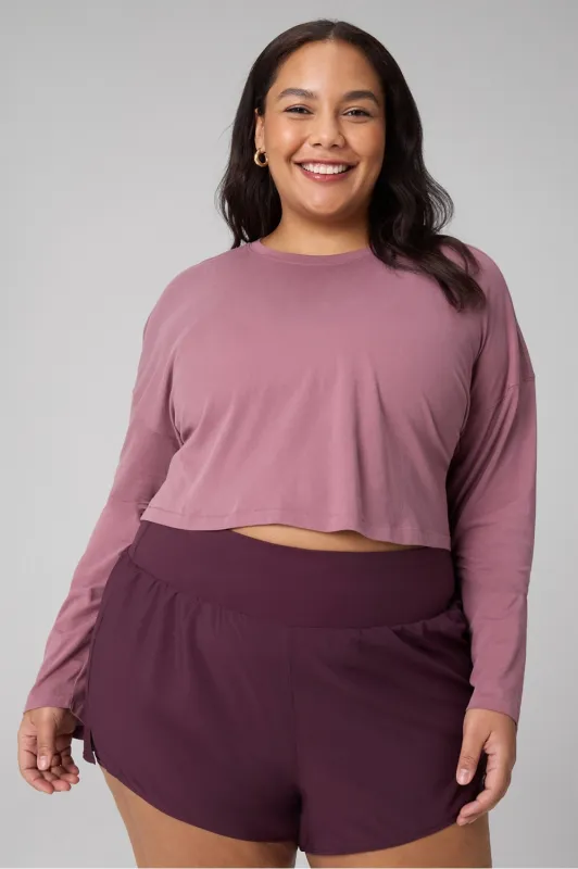100% Cotton Boxy Long Sleeve Tee sold by Fabletics