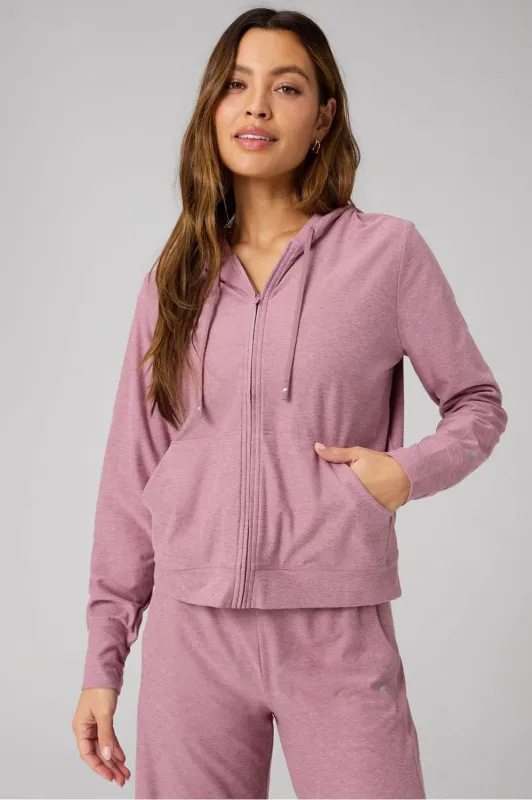 Cloud Jersey Full Zip Hoodie sold by Fabletics