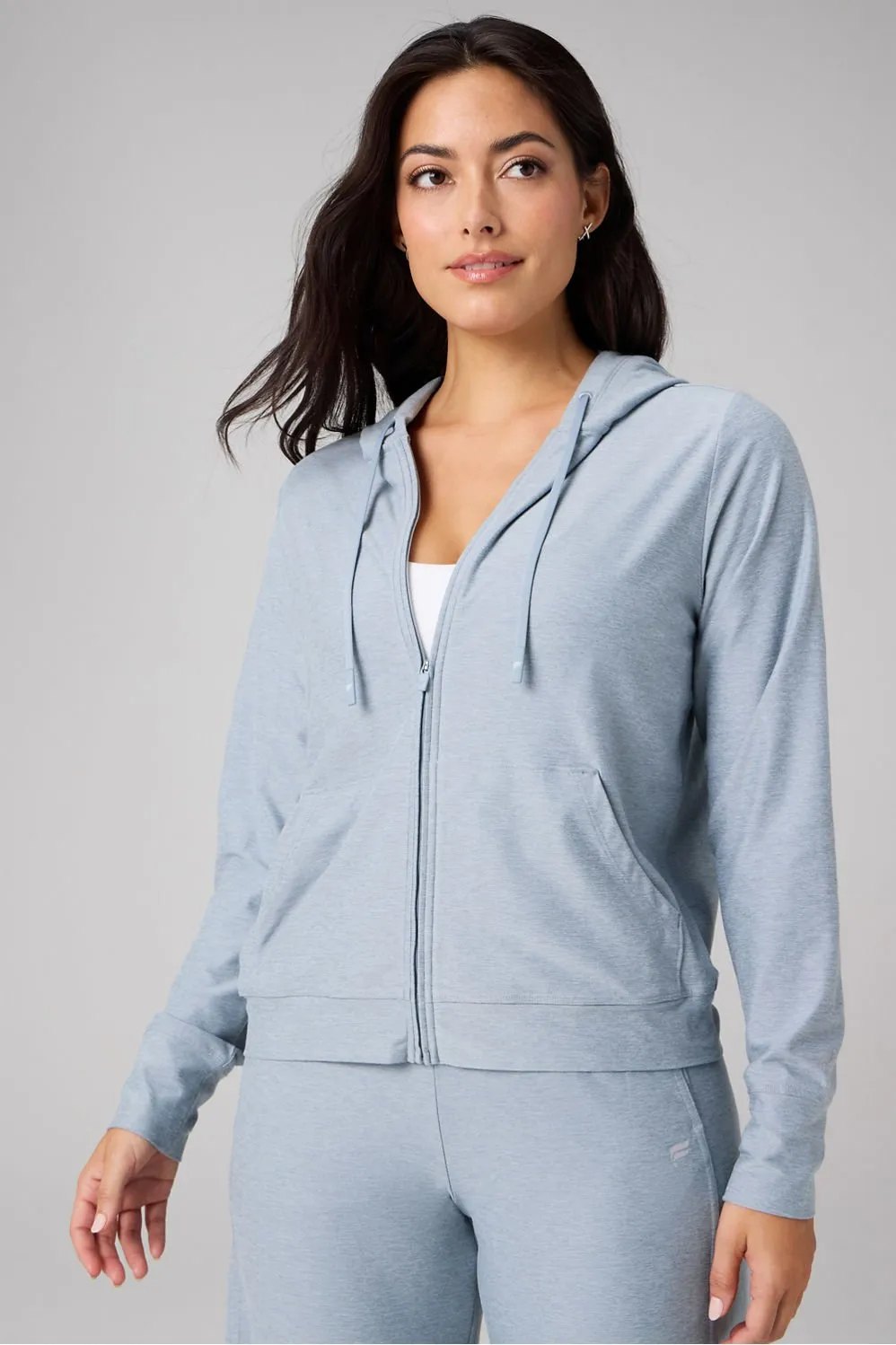 Cloud Jersey Full Zip Hoodie sold by Fabletics