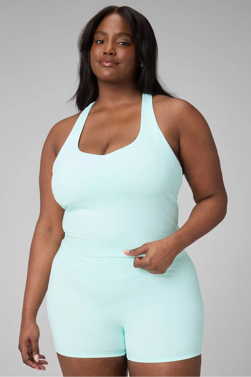 Anywhere Cropped Built-In Bra Tank sold by Fabletics