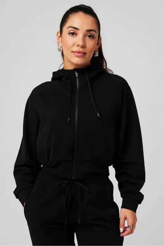 Cold Weather Full-Zip Cropped Hoodie made by Fabletics