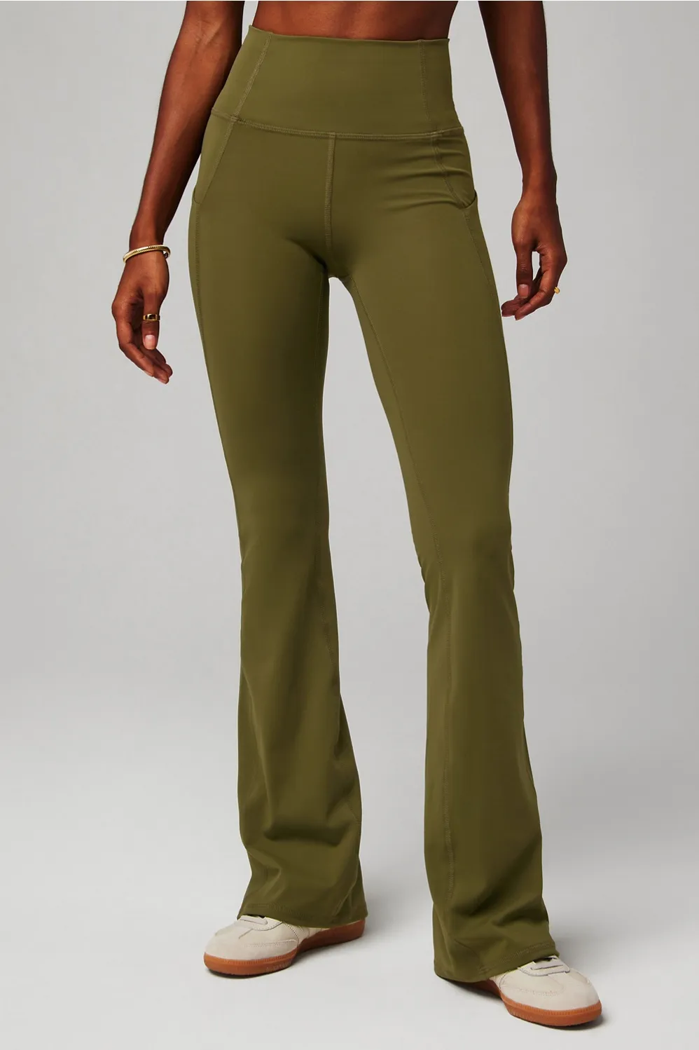 Oasis PureLuxe High-Waisted Pocketed Kick Flare sold by Fabletics