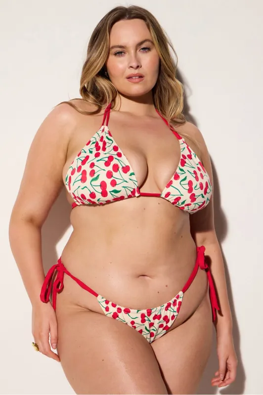 Triangle Scrunch Swim Top made by Fabletics