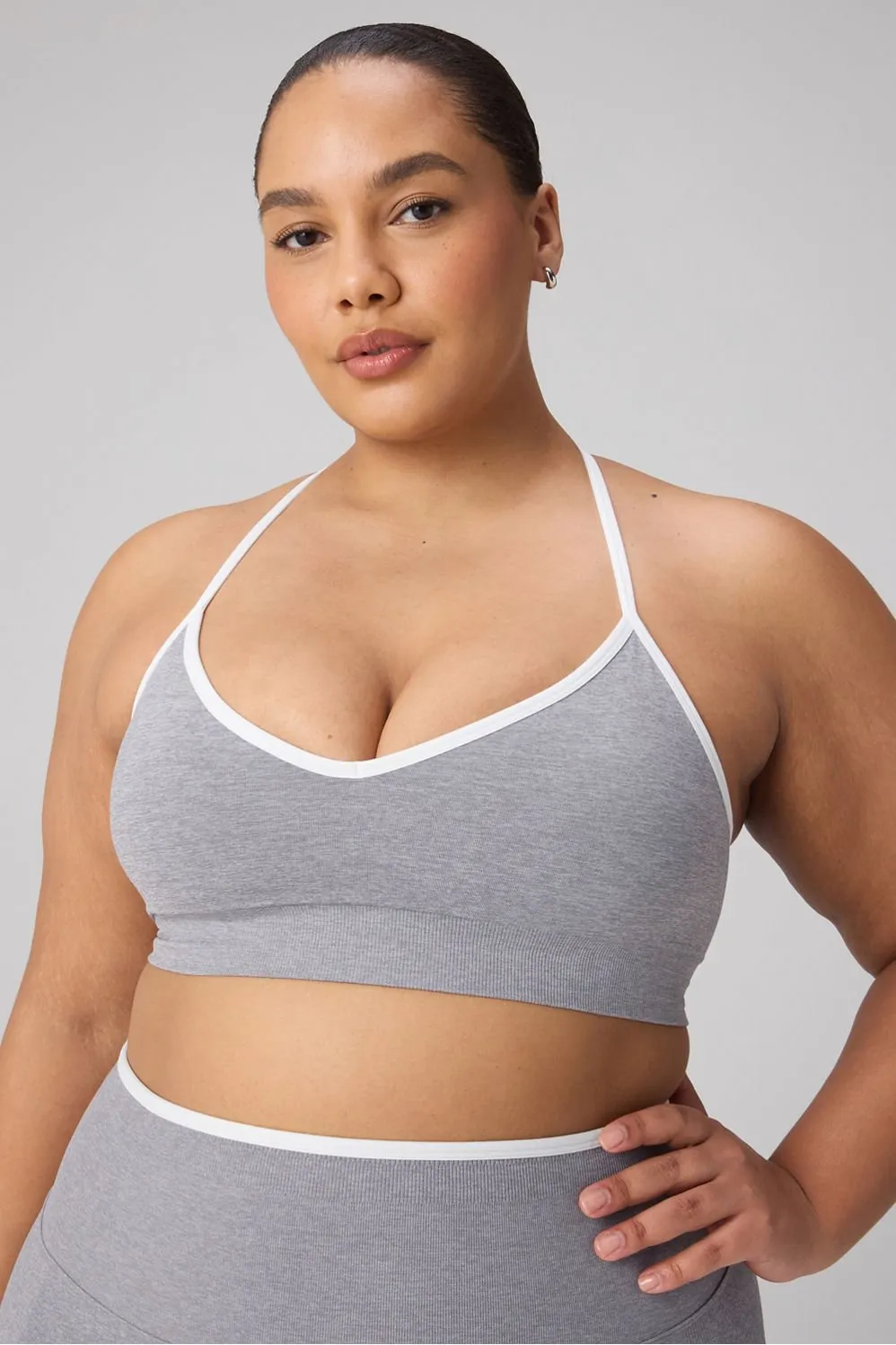 Seamless V-Neck Low Impact Bra sold by Fabletics