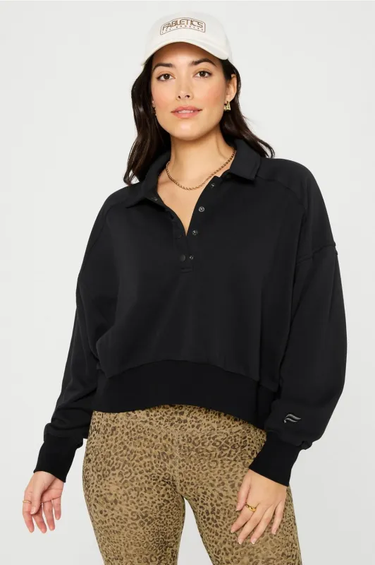 Year Round Terry Snap Front Sweatshirt made by Fabletics