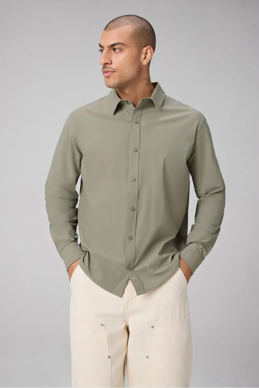 The Don Long Sleeve Button Up (Slim Fit) sold by Fabletics