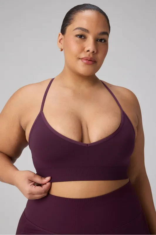 Seamless V-Neck Low Impact Bra made by Fabletics