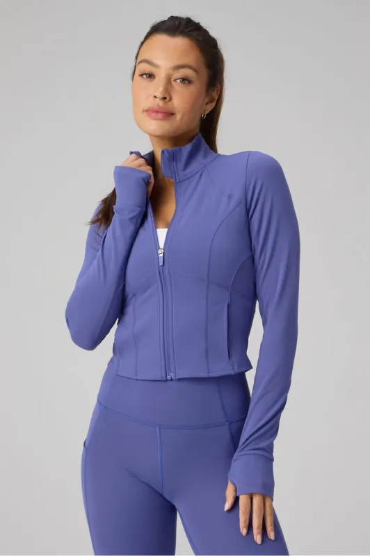 Perfect Storm Cropped Train Jacket sold by Fabletics