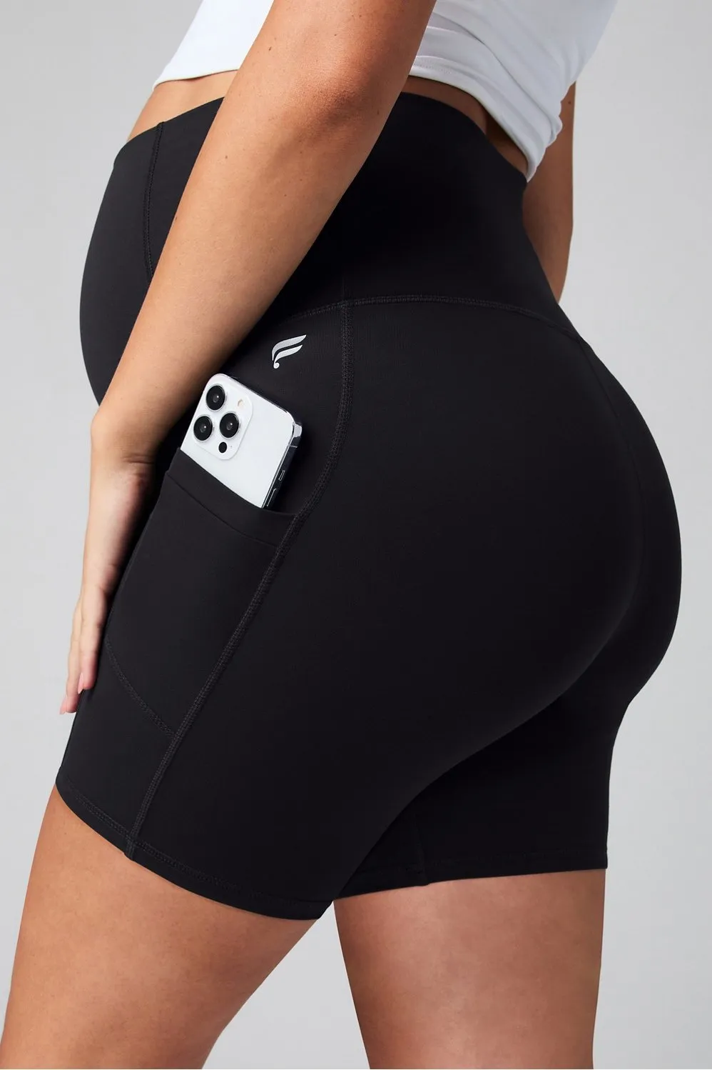 PureLuxe High-Waisted Maternity 6'' Short sold by Fabletics