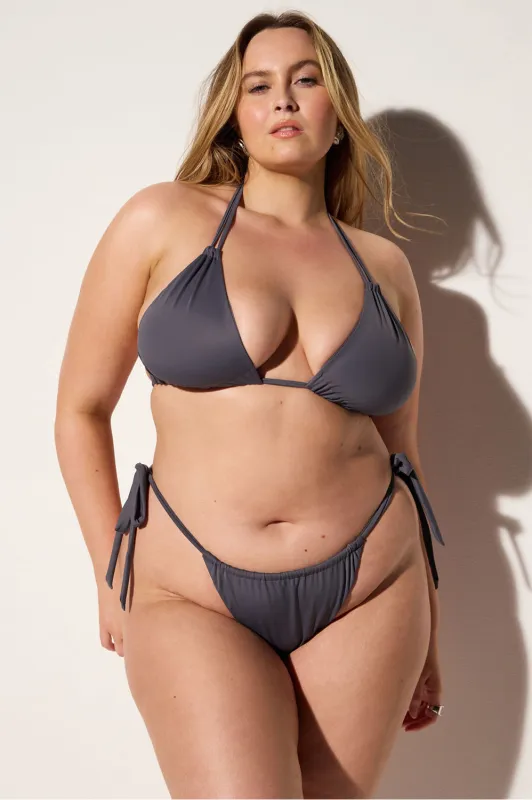 Triangle Scrunch Swim Top made by Fabletics