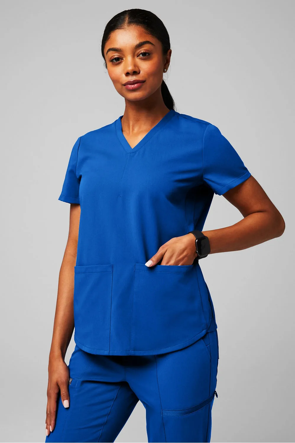 Method 2-Pocket Scrub Top (Petite Fit) sold by Fabletics