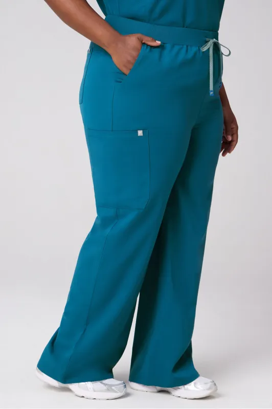 High-Rise Wide Leg Scrub Pant made by Fabletics