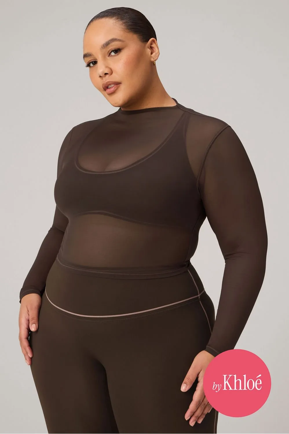 Mesh Long-Sleeve Crop Top sold by Fabletics