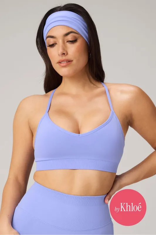 Seamless V-Neck Low Impact Bra made by Fabletics