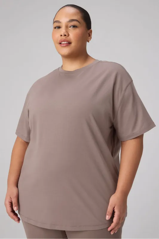 100% Cotton Boyfriend Short-Sleeve Tee made by Fabletics