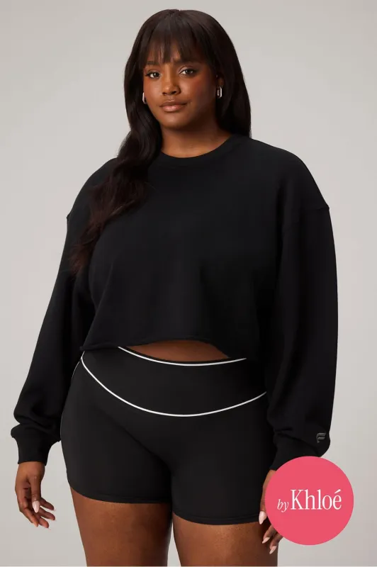 Heavy Terry Cropped Pullover made by Fabletics