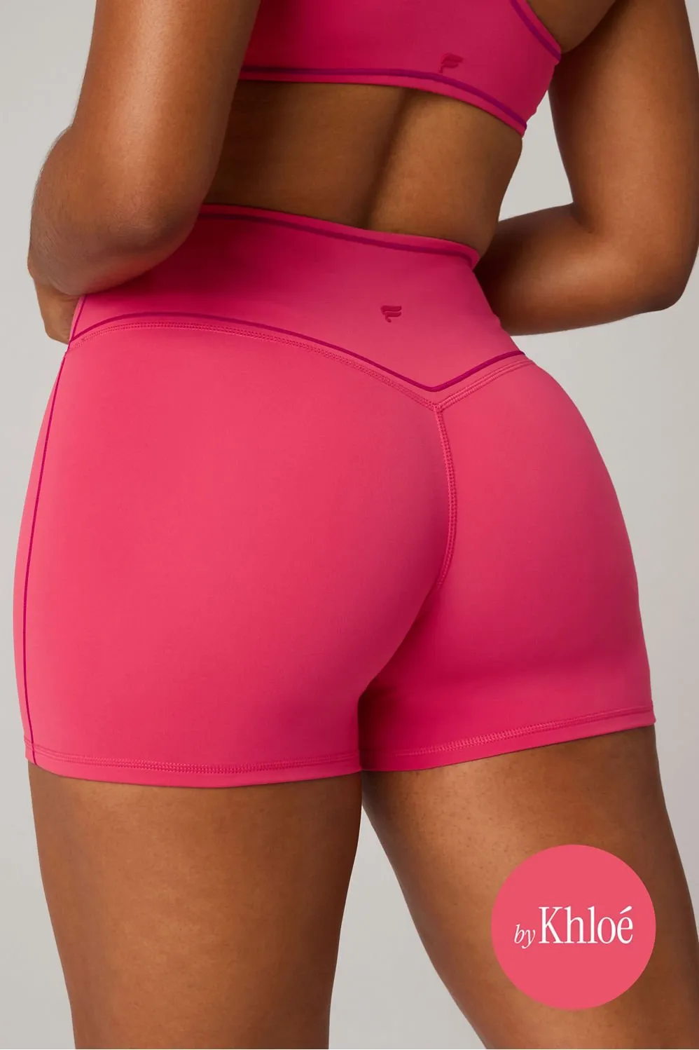 The No-Seam PureLuxe TLC Short 4" sold by Fabletics