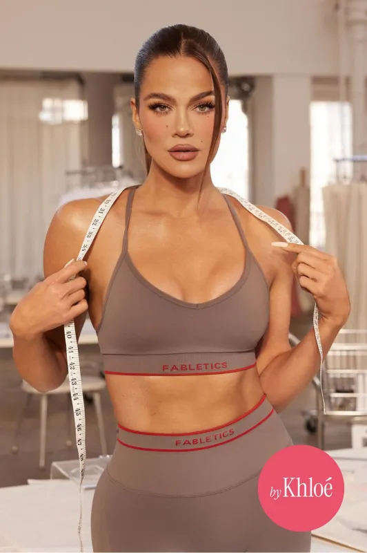 Seamless V-Neck Low Impact Bra made by Fabletics