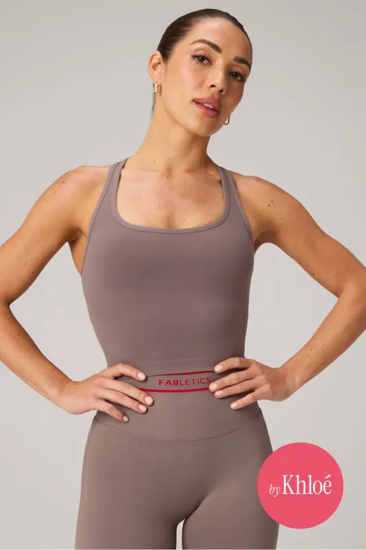 Seamless Cropped Built-In Bra Tank made by Fabletics
