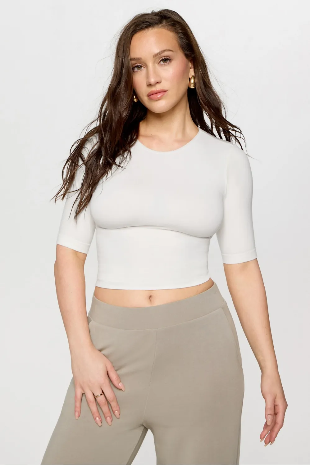 Smooth As Hell Shaping Tee sold by Fabletics