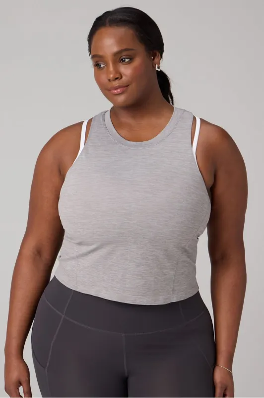 Feather Tech+ Racerback Cropped Tank made by Fabletics
