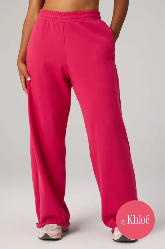 Heavy Terry Oversized Wide Leg Sweatpant made by Fabletics
