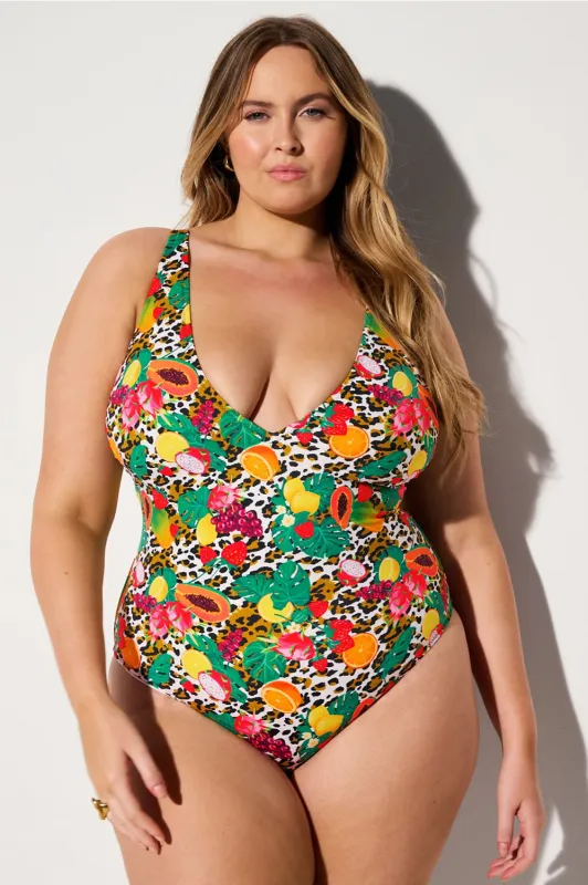 Shaping Swim Plunge One Piece made by Fabletics