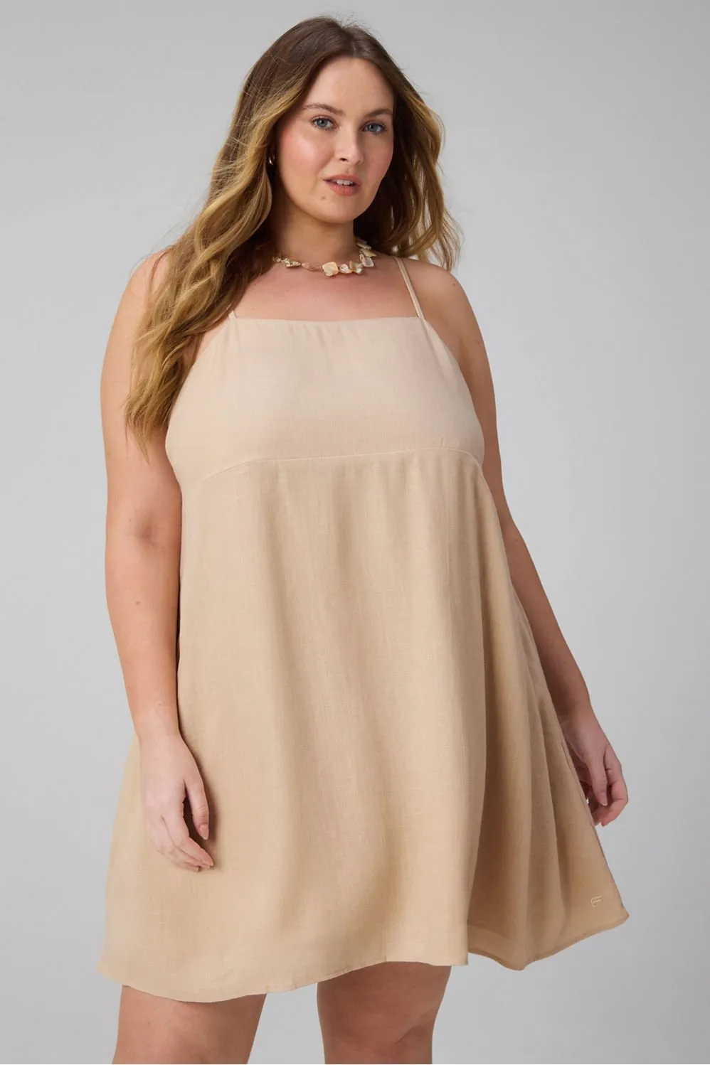 Lifestyle Linen Shift Dress sold by Fabletics